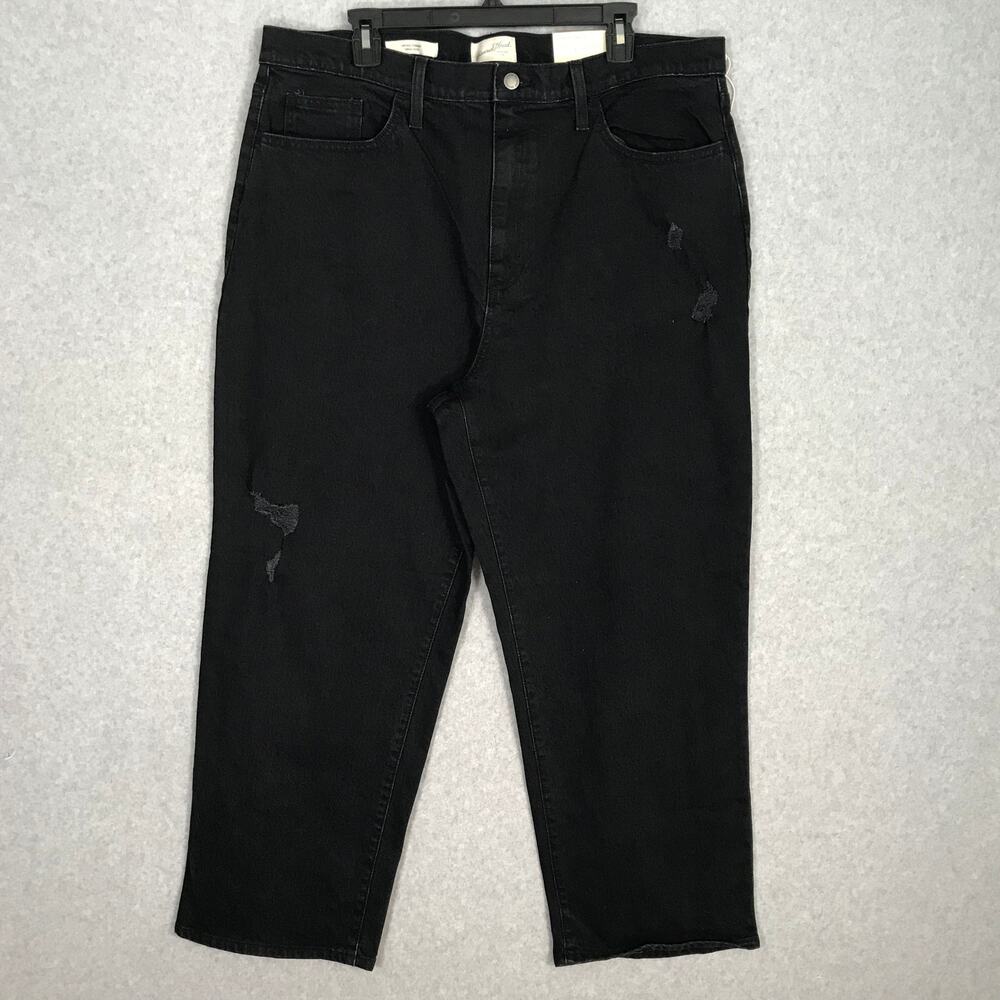 Universal Thread Jeans Women 18 Black Straight Baggy Loose 90s Grunge Skater Y2K